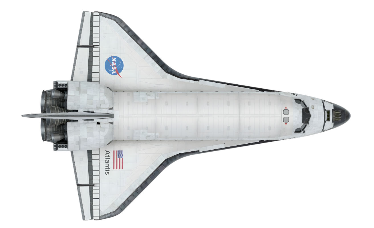 Transbordador Atlantis lanzándose